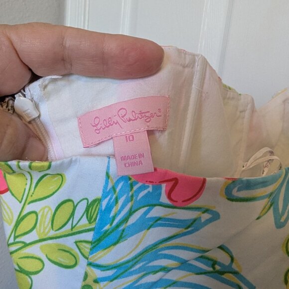 Lilly Pulitzer | Brighton Dress Boca Chica Halter | Crochet Lace Trim | NWOT |10 - Picture 10 of 12